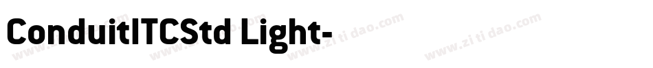ConduitITCStd Light字体转换